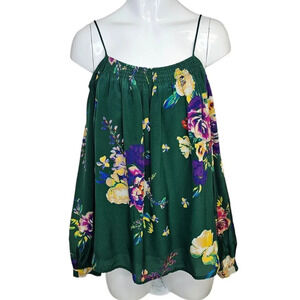 Anthropologie Maeve Tallie  Silk Open Shoulder Top Size XS